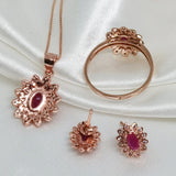Royal Ruby Collection — 3-Piece Bridal Set