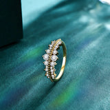 Luxury Moissanite Ring - Sterling Silver Fine Jewelry by Hennafy Jewel