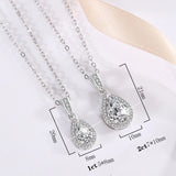 Elegant JECIRCON 925 Sterling Silver Necklace for Women High - Premium Fine Jewelry by Hennafy Jewel
