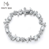 Luxury MINTYBOX All Moissanite Tennis Bracelet for Women S925 Sterling Silver D VVS1 Diamond Luxury Engagement Wedding Fine Jewelry - Premium Fine Jewelry by Hennafy Jewel