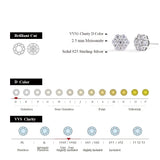 Elegant Moissanite Ring - Sterling Silver Fine Jewelry by Hennafy Jewel