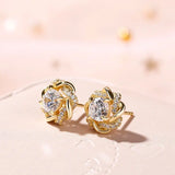 Lumière Moissanite Stud Earrings — 2 Carat, GRA Certified