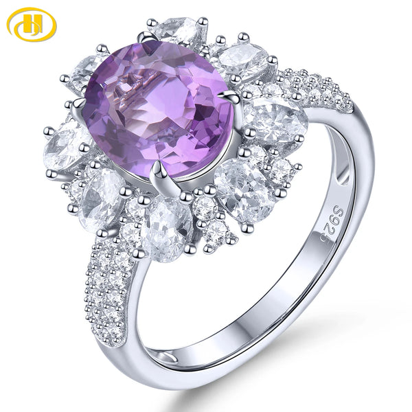 Natural Gemstone Ring — 925 Sterling Silver, 6.5 Carats