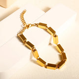 Elegant Gemstone Bracelet - Gold Plated Sterling Silver Bangle by Hennafy Jewel
