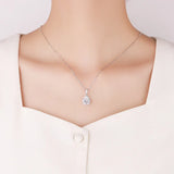 Elegant JECIRCON 925 Sterling Silver Necklace for Women High - Premium Fine Jewelry by Hennafy Jewel