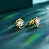 Elegant MINTYBOX New D Color Moissanite Earrings Real 925 Sterling Silver Passed the Diamond Tester Earrings for Women for Gilft Jewelry - Premium Fine Jewelry by Hennafy Jewel