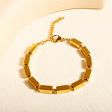 Elegant Gemstone Bracelet - Gold Plated Sterling Silver Bangle by Hennafy Jewel
