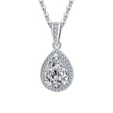 Elegant JECIRCON 925 Sterling Silver Necklace for Women High - Premium Fine Jewelry by Hennafy Jewel
