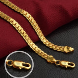 Classic Gemstone Necklace - Gold Plated Sterling Silver Pendant by Hennafy Jewel