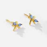 Elegant Radiant Stud Earring: Crystal & Sterling Silver - Premium Fine Jewelry by Hennafy Jewel