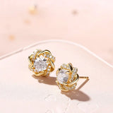 Lumière Moissanite Stud Earrings — 2 Carat, GRA Certified