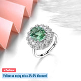 Elegant Gemstone Ring - Sterling Silver Fine Jewelry by Hennafy Jewel