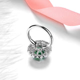 Elegant Gemstone Ring - Sterling Silver Fine Jewelry by Hennafy Jewel