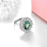 Elegant Gemstone Ring - Sterling Silver Fine Jewelry by Hennafy Jewel