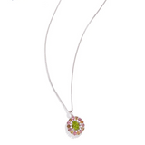 Delicate Gemstone Necklace - Gold Plated Sterling Silver Pendant by Hennafy Jewel