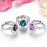 Natural Gemstone Ring — 925 Sterling Silver, 6.5 Carats
