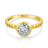 Elegant Moissanite Ring - Sterling Silver Fine Jewelry by Hennafy Jewel
