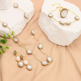 Elegant Natural Baroque Shaped Pearl Women's Jewelry Set - Premium Fine Jewelry by Hennafy Jewel
