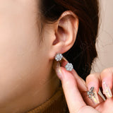 Elegant Moissanite Ring - Sterling Silver Fine Jewelry by Hennafy Jewel