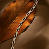 Luxury Moissanite Bracelet - Gold Plated Sterling Silver Bangle by Hennafy Jewel