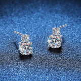 Elegant JECIRCON Hot Selling S925 Sterling Silver Earrings for Women Simple 4 - Premium Fine Jewelry by Hennafy Jewel