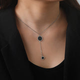 Elegant Gemstone Necklace - Gold Plated Sterling Silver Pendant by Hennafy Jewel