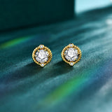 Elegant MINTYBOX New D Color Moissanite Earrings Real 925 Sterling Silver Passed the Diamond Tester Earrings for Women for Gilft Jewelry - Premium Fine Jewelry by Hennafy Jewel