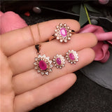 Royal Ruby Collection — 3-Piece Bridal Set