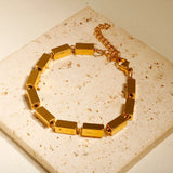 Elegant Gemstone Bracelet - Gold Plated Sterling Silver Bangle by Hennafy Jewel